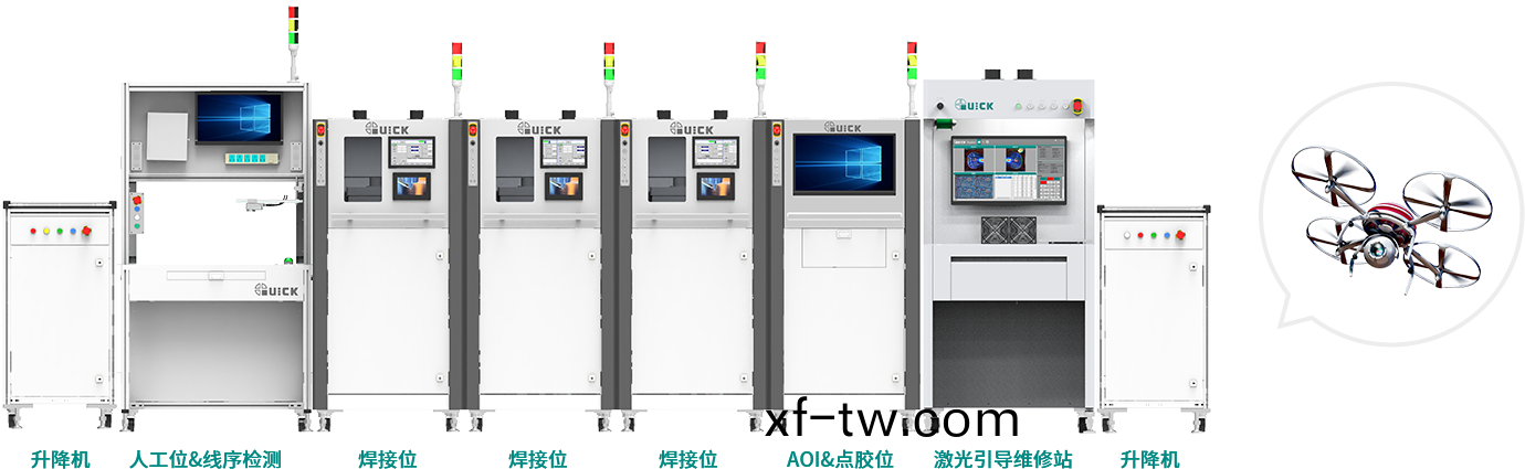 無人機主控闆銲接組裝解決(jue)方案